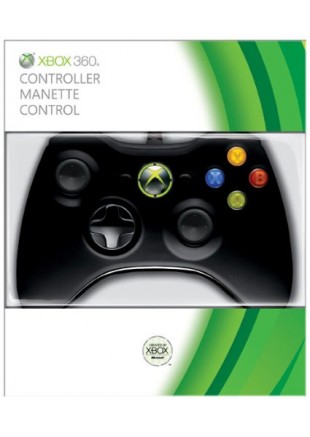 MANETTE XBOX360 AVEC FIL NOIR  (USAGÉ)